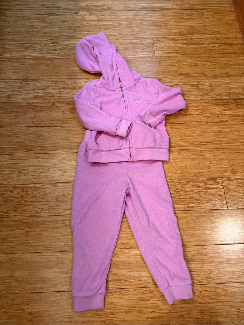 Purple Terry Juicy Couture Sweatsuit 2T